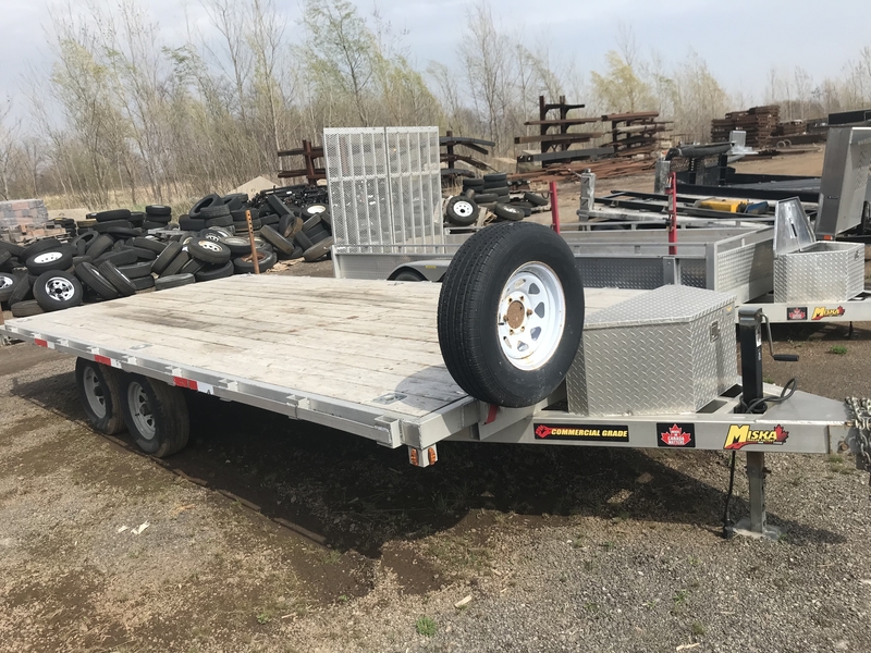 2022 Miska 18' Aluminum Flatbed Trailer